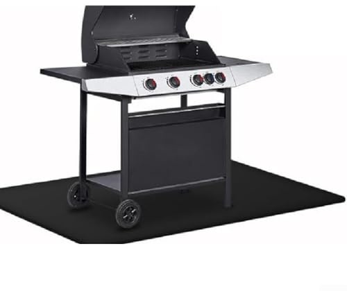 Tapis de cuisson ignifuge fabriqué en silicone fibre de verre pour protéger les sols et les terrasses de la chaleur et du désordre du barbecue - Tapis isolant ignifuge pour barbecues (152 x 100 cm)