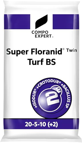 Super Floranid Twin Turf BS Premium Langzeitdünger, 20 kg, NPK 20-5-10 (+2), Rasendünger Compo Expert Universaldünger