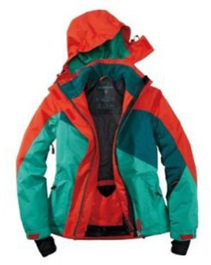 Crivit Sports Damen Skijacke Snowboardjacke Grösse 40 grün rot