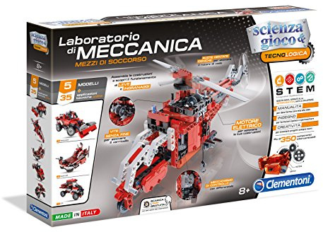 Clementoni - 13999 - Scienza e Gioco - Laboratorio di Meccanica - Mezzi di Soccorso