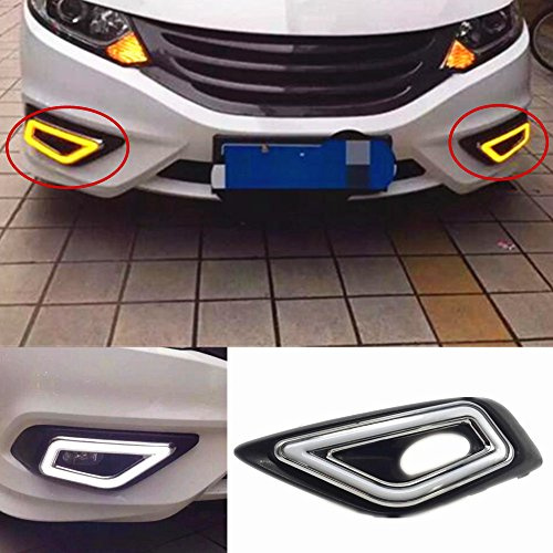 Hot For 2013 Honda JADE LED DRL luz de día blanco 12 V DC 6000 K coche luz de circulación diurna 2 piezas