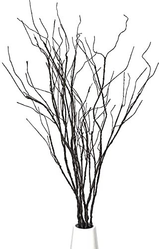 Pursuestar 5 Ramas de Sauce seco realistas de 29.5 Pulgadas, alambres de Hierro Flexibles, Flores Artificiales, para Manualidades, Bodas, hogar, habitación, Oficina, Hotel, Pasillo, decoración