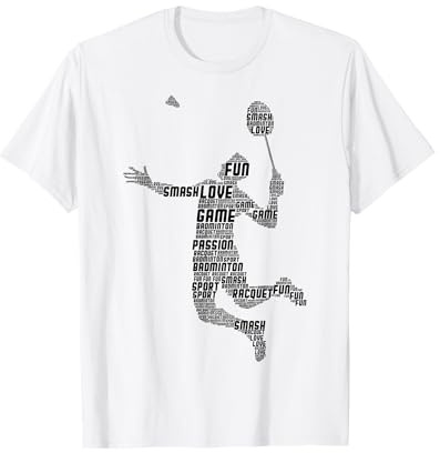 Badminton Federball Badmintonspieler Kinder Jungen Herren T-Shirt