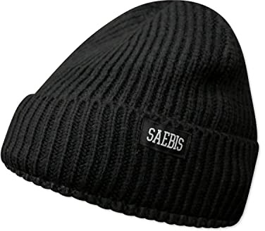 SAEBIS Ribbed Beanie Damen und Herren - Unisex Klassische Strickmütze - Classic warme Mütze für das ganze Jahr - Kopfbedeckung -