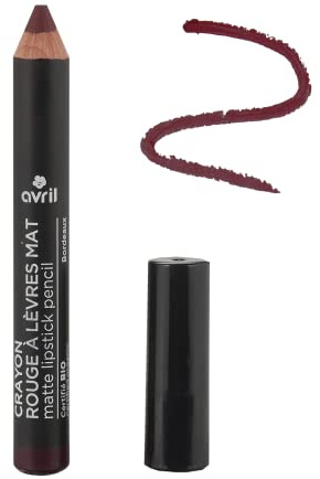 Avril - Crayon Rouge à Lèvres Bio - 100% d'Origine Naturelle - Fabriqué en France - Diamètre 10,6mm