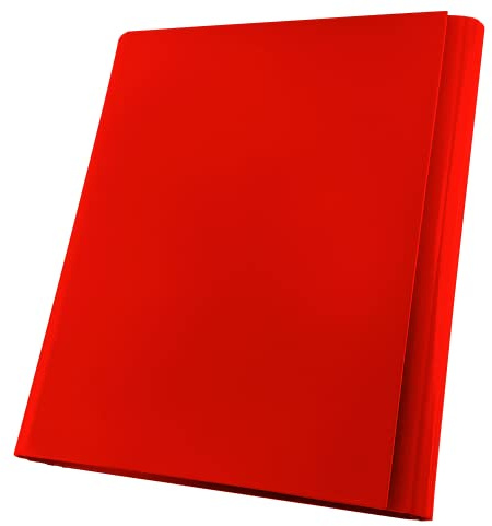 Netuno Sammelmappe A4 Pappe 40mm rot Dokumentenmappe Klappordner Kartonmappe mit Klettverschluss Mappe PP 1 Stück