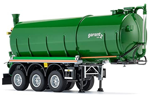 Wiking 077656 Kotte Tanksattelauflieger garant TSA 30.000, Modell, 1:32, Metall/Kunststoff, Ab 14 Jahre, Viele Funktionen, Ausziehbare Stützen, Funktionale Lift-Achse, Grün (Laubgrün)