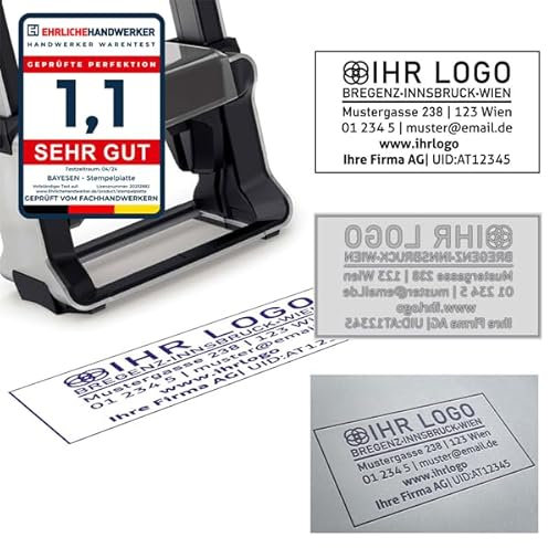 Ersatz Stempelplatte Textplatte jede größe und für alle Modelle COLOP Classic 2100 2300 2400 2600 2800 (Classic 2100-24 x 41 mm)