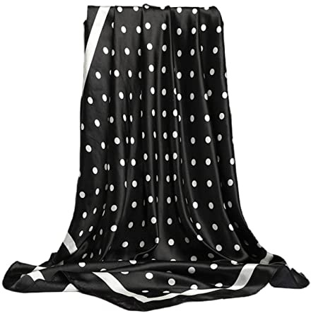 FAIRYGATE Kopftuch Seide Damen Seide Gefühl Schal Halstuch Schal Frauen Elegant Seidenschal Business Seidentuch Scarf Bandana Taschentuch Ansatz Handgelenk Kopftücher DA2418