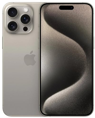 Apple iPhone 15 Pro, 512GB, Natural Titanium - Unlocked (Renewed)