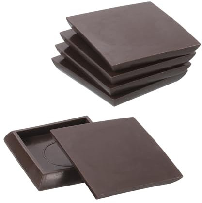 sourcing map Furniture Pads, 10 Pcs 1-3/4 Furniture Moving Pads Square Chair Legs Floors Protectors for Carpet Hardwood Floor Heavy Furniture