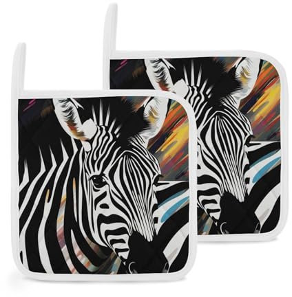 Pot Holders, Abstract Animal Zebra Print Kitchen Pot Holders Cooking Pot Holders Oven Pot Holders Hot Pads Cooking Mats Pot Mats