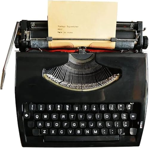 Klassische Nostalgie-Schreibmaschine, traditionelle, tragbare manuelle Schreibmaschine, normaler Gebrauch, Vintage-Schreibmaschine, literarisches Retro-Kollektion, Geschenk für Notizen, Briefe,
