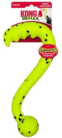 KONG Reflex Tug'n Fetch – leichtes, langlebiges Hundespielzeug, schwimmt