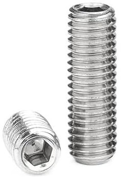 5/10/20/30/50/100 Stück Innensechskant-Gewindestifte mit flacher Spitze Madenschraube Sechskant M2 M2,5 M3 M4 M5 M6 M8 M10 M12 Edelstahl-Gewindestift ohne Kopf(18mm,M5 30pcs)