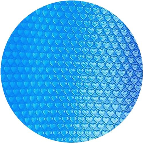 Round Pool Solar Cover, Used in Above-Ground Swimming Pools, Can Reduce Water Evaporation, Keeps Out Leaves Debris Dirt Insects,15FT