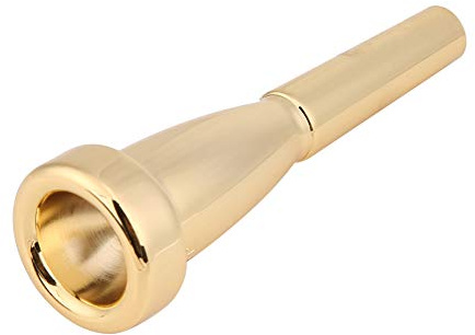 3C Mässingstrumpet Munstycken för 3C-storlek Musikinstrumenttillbehör Trumpetdel Embouchure Trompett Trompeta Trumpettillbehör (Guld)