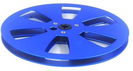 BHFYOB Bobine vide en alliage d'aluminium de 6,35 mm et 17,8 cm pour enregistreurs à bande à 6 trous pour plateau sonore ouvert