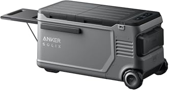 Anker SOLIX EverFrost 2 58L Akku-Kühlbox, Tragbarer Mini-Kühlschrank, 288Wh | Akku, AC/DC oder Solarenergie, Für Camping, Reisen, Angeln, -20℃ bis 20℃ Betrieb (Nur 1 Akku im Lieferumfang)
