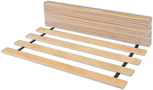 Rollrost Solid Frame LP17 100x200 cm für Bett - Hochwertiger Rolllattenrost 17 gerade Birkenholzlatten mit Band verbunden. Sehr starker Rahmen - hält einem Druck von bis zu 350 Stand