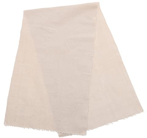 LIFKOME Tela De Bordado De Lino 50x160cm Beige, Portátil y Lavable, Tela De Punto De Cruz Para Costura Diy, Suministros De Bordado Para Manualidades y Decoración Del Hogar