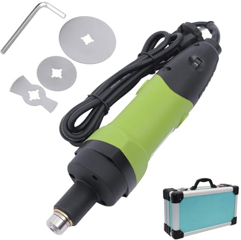 AXGCAA Electric Medical Plaster Cutter, 12500rpm Medical Cast Cutter with 3 Saw Blades, 6 Gear Speed Adjustable, Orthopedic Cast Removal Saw with Aluminum Box, for Hospital and Clinic