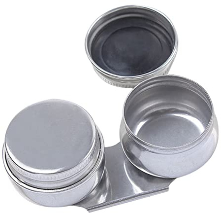 OSALADI Tazza Palette Acciaio Inossidabile con Larga e Clip per Vernice Trementina e Design Pratico per Pittura Ed Esterna