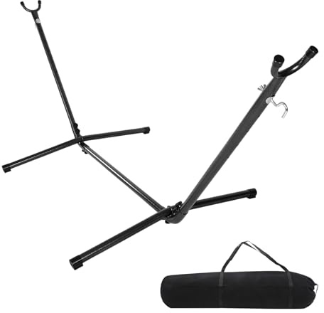 LEADZM Hängemattengestell, Höhenverstellbar, 280x109x104 cm, bis 200 kg | robust und sicher, Geeignet für 2 bis 3 Personen, sowohl drinnen als auch draußen