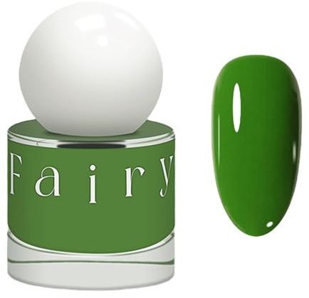 Green Nail Polish - Nail Varnish Quick Dry - Long Lasting Breathable Bright Green Nail Polish - Chip Resistant Water Based Nail Varnish，No Need Cure for Women Girls DIY Manicure