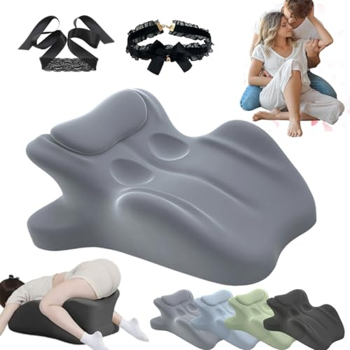 Coussin Liebora, Cousin Liebora, Inclinaison De 27°pour Un Positionnement Parfait, oreiller en forme de coin souple avec fonction de soutien, pour des Moments à Deux Plus Confortables Et Intenses (D)