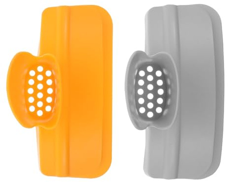 SUPVOX Colino per Alimenti in Silicone Clip Anti-rovesciamento, Imbuto per Versare Zuppa e Farina, Set 2 Pezzi, Adatto per Pentole e Padelle, Utensile da Cucina per Scolare Pasta