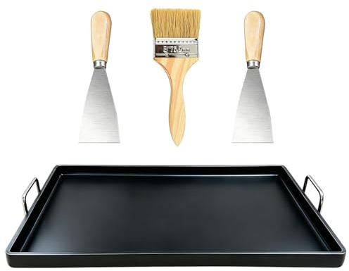 Generico Grill Padella | Pentola Rettangolare Antiaderente,Griglia Piastra,per Barbecue Campeggio Esterno Interno Ristoranti Tailgating Cucina Pancake Pane