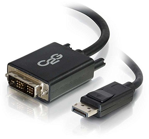 C2G DisplayPort M/DVI M 1.0m 1 m DVI-D Negro - Adaptadores de cable de vídeo (1 m, DisplayPort, DVI-D, 1920 x 1200 Pixeles, Negro, Macho/Macho)