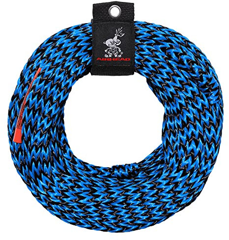 Airhead Unisex Adult Kwik-TEK Tow Rope, 1-3 Rider Rope for Tow Tubes, Blue, Pack of 1