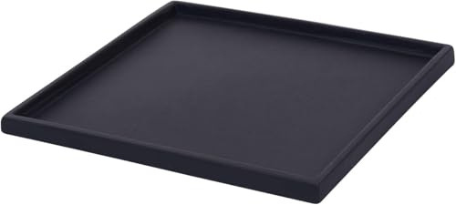 VIVANNO Untersetzer eckig für Pflanzkübel - Fiberglas, Anthrazit, 34x34 cm | Wetterfeste Blumentopf Unterlage für Innen & Außen, Schutz gegen Wasserflecken, ideal für 30x30 cm Kübelböden