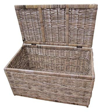 Bliss and Bloom Storage Chest Trunk Wicker Rattan Medium