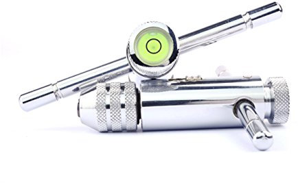 GSR Werkzeughalter mit Zentrierauge/Dosenlibelle und Ratsche/Knarre Nr. 2 M5-M12 | BSW | BSF | BSP | UNC | UNF, Zubehör für Gewindebohrer/Gewindeschneider