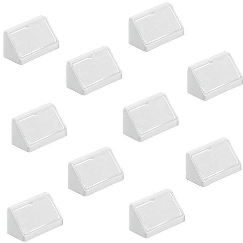Gedotec Universal-Eckverbinder weiß Korpusverbinder aus | Möbelverbinder Kunststoff mit Abdeckkappe | Möbelbeschläge Breite 44 mm | 20 Stück - Schrankverbinder zum Schrauben