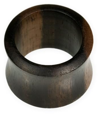 Fly Style Flesh-Tunnel Ohr-Plug aus Holz (Ebenholz)