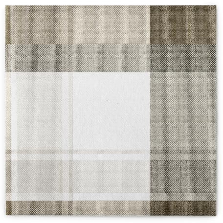 Mank Airlaid Servietten 40x40 cm Premium Einweg Serviette stoffähnlich und saugstark, perfekt für Hochzeit & Partys 50 Stück Marc (Braun-Schwarz)
