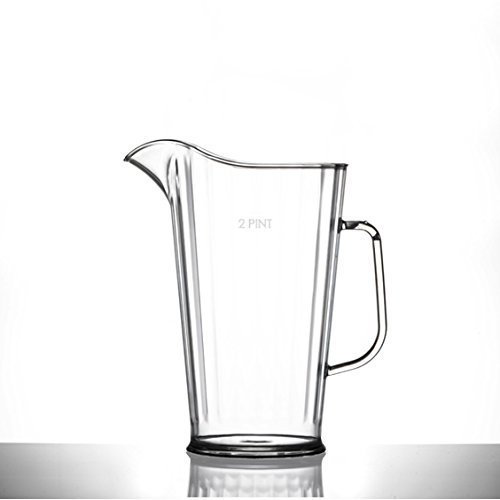 We Can Source It Ltd - Elite Polycarbonate Jug 2 Pint - Classic Large Plastic Jug, Pimms Jug - Virtually Unbreakable Jug, 1420ml Cocktail Tableware