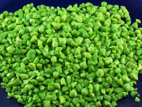 Ullmannglass Dekosand - Glasbruch - Farbsand - Glaspulver im 500g Beutel (grün, grob - Körnung ca. 0,5cm)