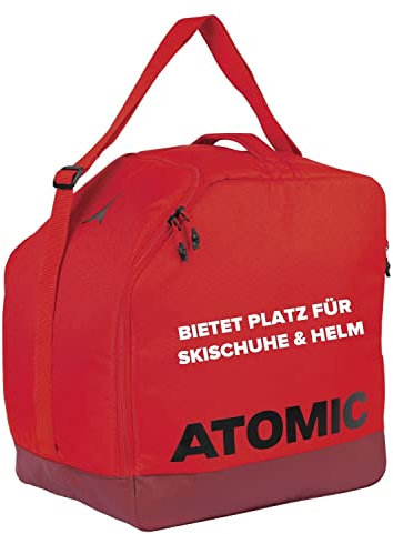 ATOMIC Boot & Helmet Bag in Rot - Wasserabweisende Tasche für Skischuhe & Helm - Extra Zubehör-Fach - Optimaler Schutz durch Polsterung - Integrierte Belüftungslöcher