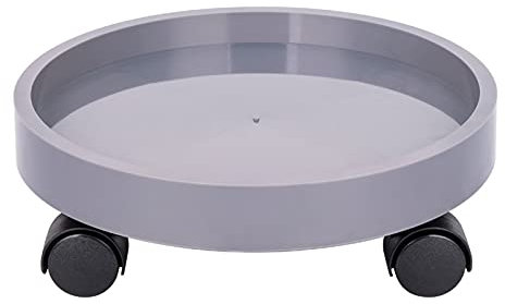 luckxuan Bonsai Ständer Pflanze Caddy mit Rädern Pflanze Ständer Pflanze Palette Caddy Mover Rolling Planter Trolley Tray Coaster Grau Vase Podest (Size : S)