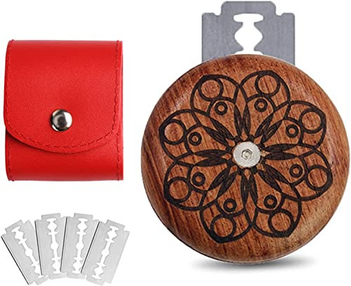 Yuzita Couteau à pain rond double face, outil de coupe de pain, rasoir, un excellent cadeau pour les fabricants de pain et de baguette artisanaux