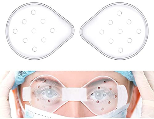 AZWOOD Lot de 2 cache-yeux post-opératoires transparents ventilés