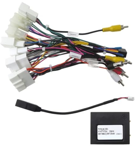 Fits for Android Aftermarket Radio with 16-pin Power Socket Car Stereo Radio Power Harness Cable Wire Adapter Plug and Play
