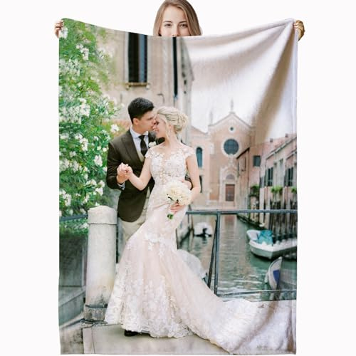 LPGYYU Personalisierte Fotodecke mit Foto, Kuscheldecke Selbst Gestalten, Eigenes Bild