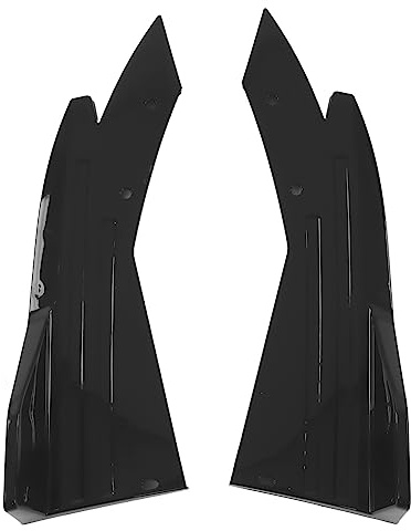 Alerón Divisor de Faldón Lateral Canard para Parachoques Trasero de Coche Negro Brillante Universal, Material ABS, a Prueba de Arañazos, Resistente a Altas Temperaturas,