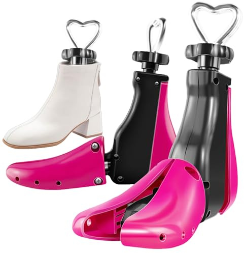 NCONCO Écarteurs de chaussures réglables compatibles avec les chaussures hautes pour homme et femme (1 paquet, taille 35-42), Rose, 43-47